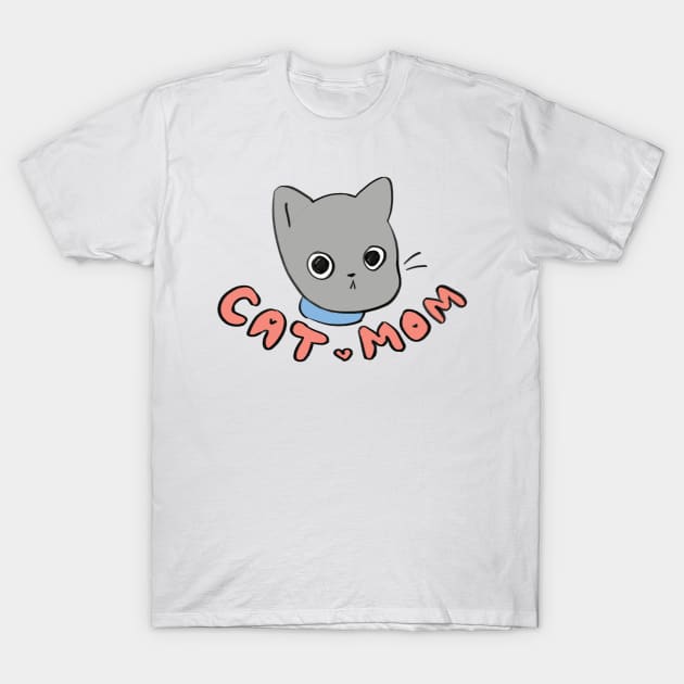 Full Time Cat Mom T-Shirt by Cute